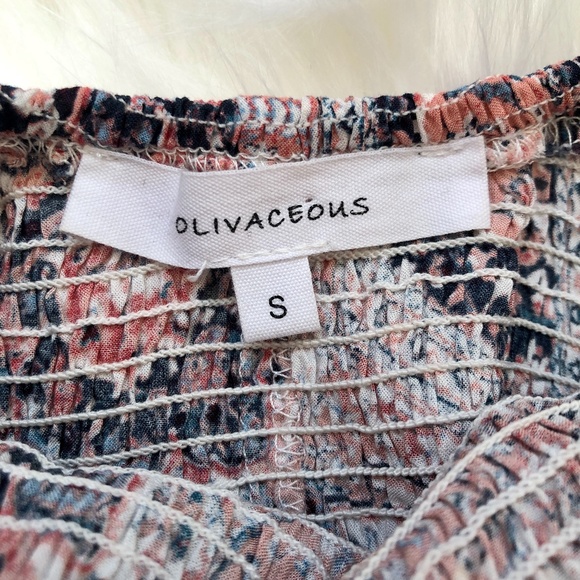 Olivaceous Boho Off The Shoulder Crop Top | Size S - Picture 9 of 10